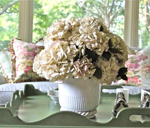 hydrangea sun room