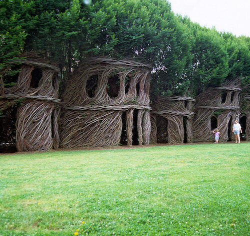 Just Around the Corner by Patrick Dougherty, photo Doyle Dean