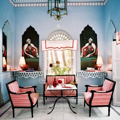 Marie-Anne Oudejans Jaipur apartment, photo Francois Halard in AD