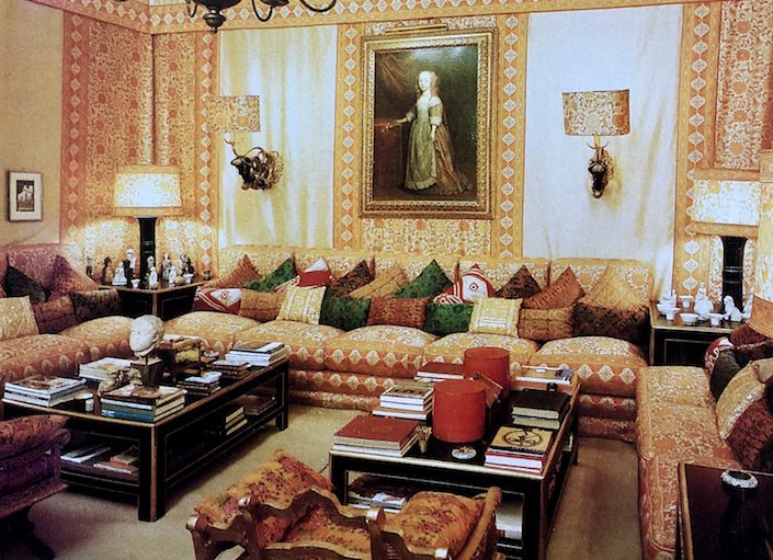 Renzo Mongiardino living room in Rome in Roomscapes copy
