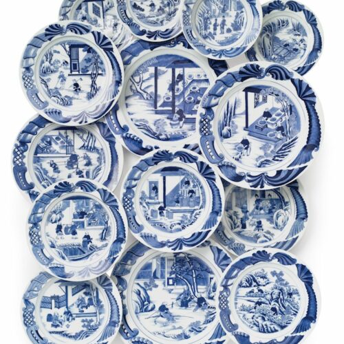 Chinese Export tea cultivation dishes at Christies