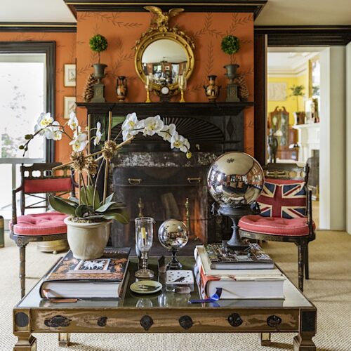 The Cooper's salon in At Home with Designers and Tastemakers, photo Stacey Bewkes