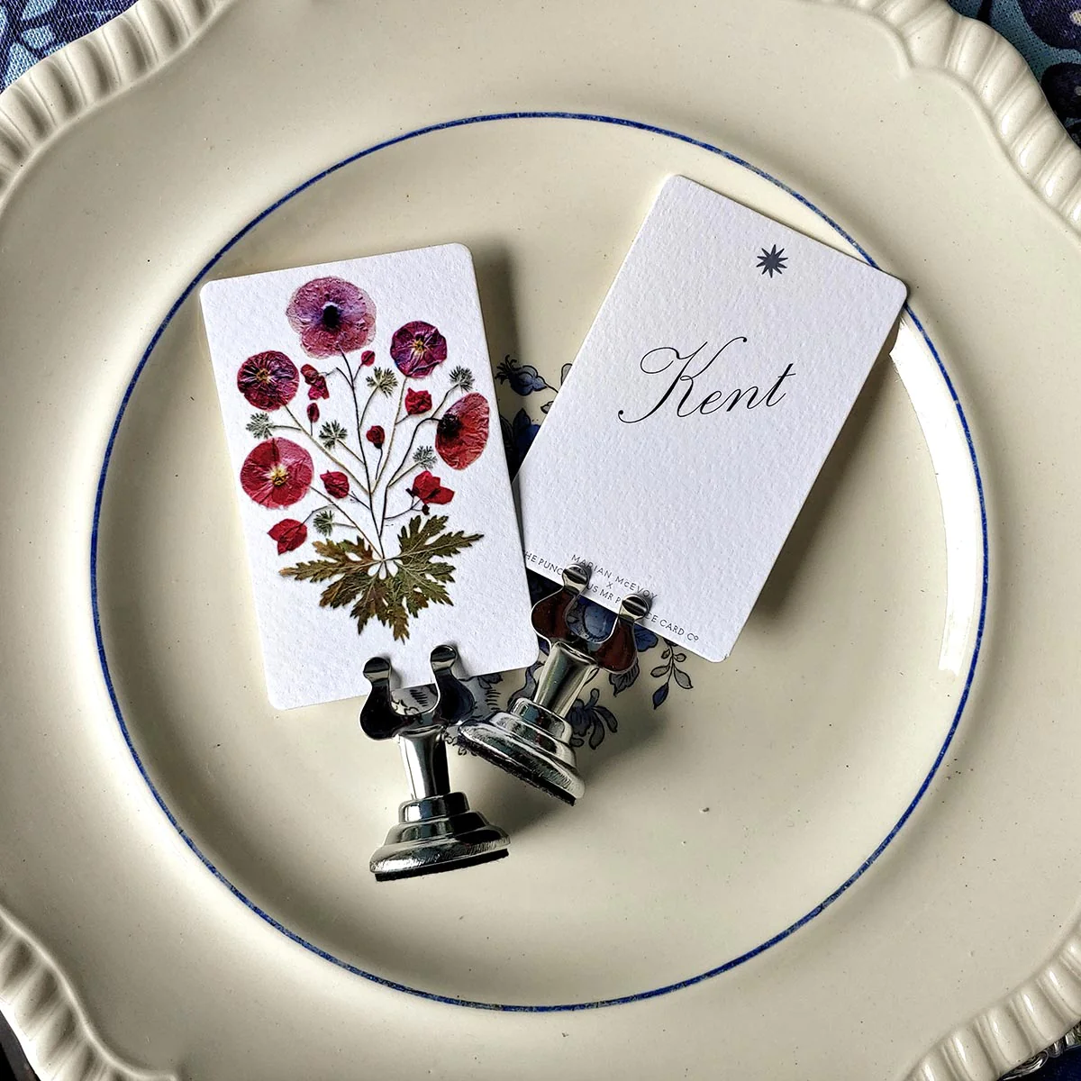 Pressed Poppies Place Cards - Image 3