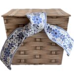 Folkloric Trompe L'Oeil Wicker Hamper via Quintessence