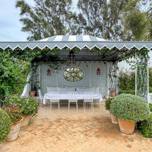 Veere Grenney Gazebo at his home in Tangier via Quintessence