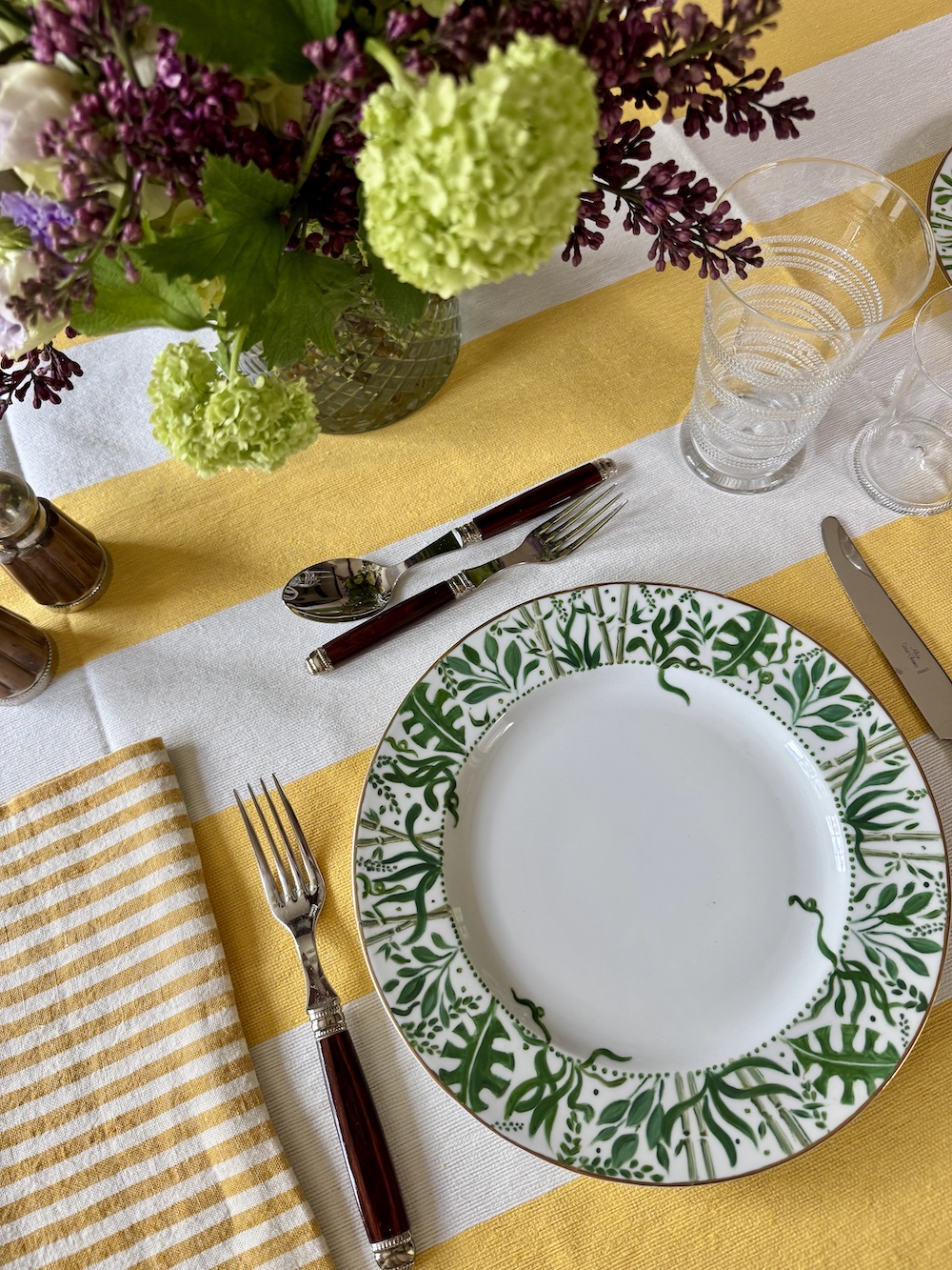 exclusive hand painted Limoges dinnerware via Quintessence