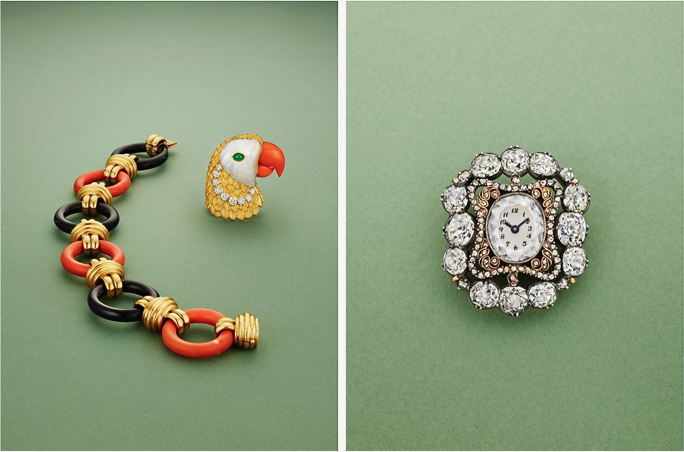 Cartier jewelry in Stream Family Collection at Christie's via Quintessence