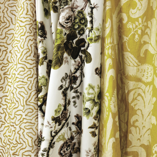 Alessandra branca acid green fabrics