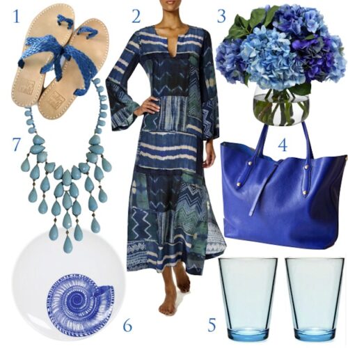 Blue-collage