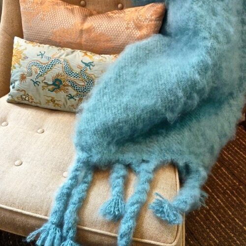 Dineen pillows and throw