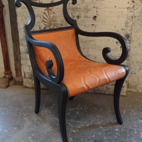 Frederick P. Victoria Hollywood Regency chair