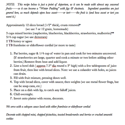 Howard Slatkin Summer Pudding Recipe 2