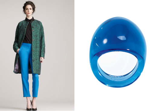 Proenza Schouler Fall 2012 with Lalique Jewelry