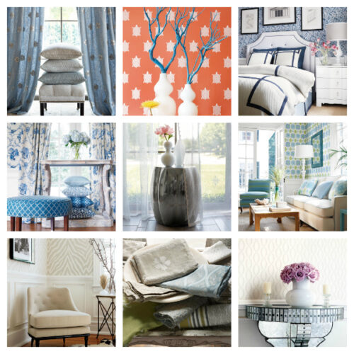 Designer fabrics and wallcoverings