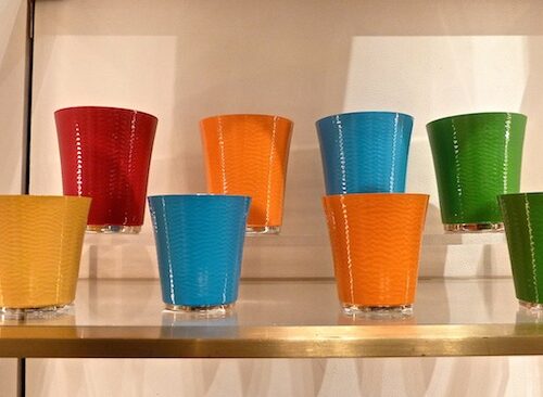 enamel tumblers at Dior Home