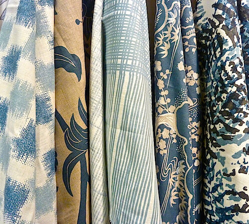 tillet textiles in blue at high point